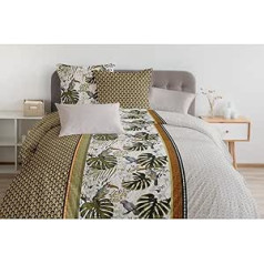 Home Linge Passion, trīsdaļīgs segas pārvalks - 100% kokvilna - 57 pavedieni/cm² - 220 x 240 cm - Cerrado - pistāciju zaļš