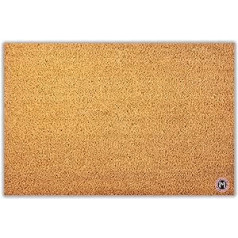 Mattentat kokosriekstu paklājiņš 90 x 60 cm - āra durvju paklājiņš kokosrieksts - izturīgs un neslīdošs durvju paklājiņš kokosrieksts, izgatavots no atjaunojamām dabīgām šķiedrām, UV un laikapstākļiem izturīgs