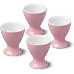 WM Bartleet & Sons 1750 TSET97 Traditional Porcelain Egg Cups, Set of 4, Pink, Rose