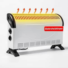 Heater/Electric Heater/1800 W Energy-Saving Electric Heater, 3 Heat Settings 750 W/1050 W/1800 W, 52 x 16 x 33 cm Electric Heater Mobile