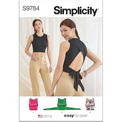 SIMPLICITY SS9784A Damen Strickoberteile A (XS-SML-XL-XXL)