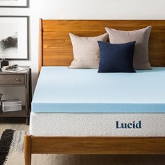 LUCID 3 collu ventilējams gēla Memory Foam virsmatracis — karaliene