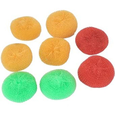 Pack of 8 Scourers Plastic Wire Round Ball Intestinal Flushing Technology Staining Scouring