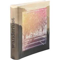 Hama Wanderlust fotoalbums (Jumbo Photo Book 30 x 30 cm, fotoalbums ar 100 baltām lapām, albums DIY un līmēšanai, attēlu albums fotogrāfijām) Brūns/Krāsains