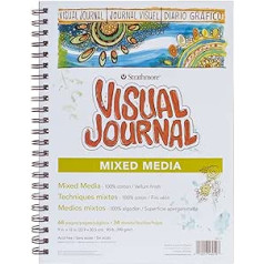 Strathmore Visual Journal, Verschiedene Sorten Pergament Popier, 23 x 30,5 cm, 34 Blatt