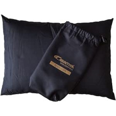Carinthia Outdoor Travel Pillow with G-Loft Filling 30 x 40 cm with Small Pack Sack - Ideal for Sleeping Bags - Only 130 g Weight (Black)