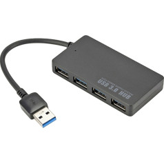 USB sadalītājs (USB hub) Fusion Splitter USB 3.0 to 4x USB 3.0 Black