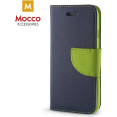 Mocco Fancy Book Case Grāmatveida Maks Telefonam Samsung A730 Galaxy A8 Plus (2018) Zils - Zaļš