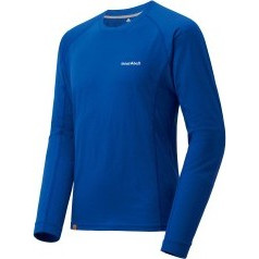 Mont-bell Termo krekls M MERINO Wool Plus Light LS XL Primary Blue