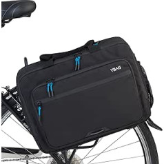 YBAG Commuter ilgtspējīga velosipēdu soma klēpjdatora bagāžas nodalījuma bagāžas soma birojam ar 4 nodalījumiem iekšējām kabatām pudeles tīkla lietus pārsega atstarotāji