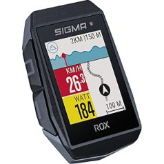 SIGMA SPORT ROX 11.1 EVO Black | Velosipēdu dators bezvadu GPS un navigācijas sistēma, ieskaitot GPS turētāju | Āra GPS navigācija ar viedajām funkcijām