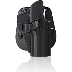 efluky HK Paddle Holster Pistole HK USP Holster Fit H&K USP 9 mm/.40 Pilna izmēra, lāpstiņa 60° regulējama