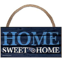 Wincraft NFL Tenesī Titans Wooden Sign Wood Home Sweet Home