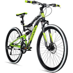 Bergsteiger Kodiak 24 Inch Mountain Bike, Boys & Girls Children's Bicycle Suitable for 8, 9, 10, 11, 12, 13 Years, Disc Brake, Shimano 21 Speed Gear