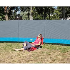 Reimo Tent Technology Camping vēja aizsardzības privātuma ekrāns ar 3 elementiem 500 x 140 cm pelēks poliesters