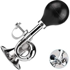 Velosipēda Retro Horn 1 Dab Metāla Velosipēda Raga Kalnu Velosipēds Universāls Retro Velosipēda Ragas Velosipēda signāltaure ar regulējamu klipsi Ball Horn Velosipēdam Vairums velosipēdu Melns