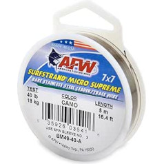 American Fishing Wire Surfstrand Micro Supreme Bare 7x7 Stainless Steel Leader Wire