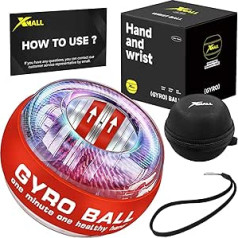 XMALL Wrist Power Giro Ball Rokas Apakšdelmu Stiprinātājs Plaukstas locītavas trenažieris Auto Start Krāsains apgaismojums