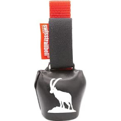 swisstrailbell Black Capricorn White Red Ribbon