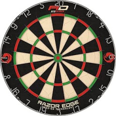 RED DRAGON Razor Edge Tournament Apstiprināts profesionāla standarta Premium Bristle Dartboard