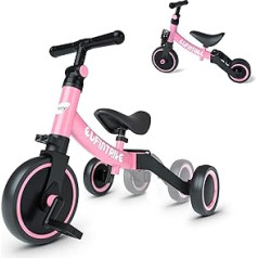 Besrey 5 in 1 Children's Tricycle, Walking Aid for Children from 1 to 4 Years