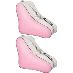 BESPORTBLE Pack of 2 Roller Skates Storage Bags Triangle Ice Skates Backpack Ice Skates Bags (Pink)