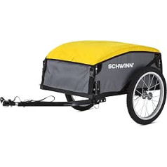 Schwinn Day Tripper Folding Bike Trailer with Quick Release Wheels Red Yellow