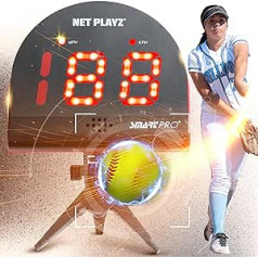 Softball Radar, Speed Sensors Training Equipment (Hands-Free Radar Guns, Pitching Speed Guns | Softball Gifts, High-Tech Gadget & Equipment for Softball Players, Black