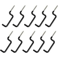 10 Pcs Bow Hooks Real Tree Stand Bow Holder Outdoor Hunting Accessories Black