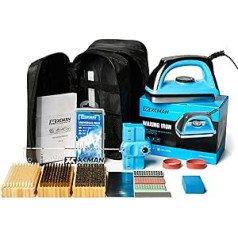 XCMAN Complete Ski Snowboard Tuning Combo Kit Wax Iron Ski Wax Sānu apakšējās malas skaņotājs Ptex Bāzes remonta Gumijas akmens Dimanta akmeņi Ski Snowboard EdgeTuning