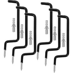 Sosoport Pack of 6 Skateboard Hanging Hooks Multifunctional Storage Metal Hooks Storage Hooks