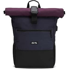 Ela Mo sieviešu skolas mugursoma Rolltop Skaista, ērta un izsmalcināta 18 L, ogu, mugursoma