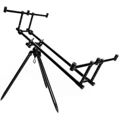 Mostal 3-Rod Aluminium Rod Pod Rod Stand for 3 Rods with Bag