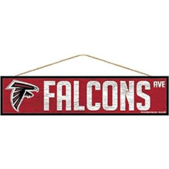 Wincraft NFL Atlanta Falcons SignWood Avenue dizaina komandas krāsa 4 x 17 cm