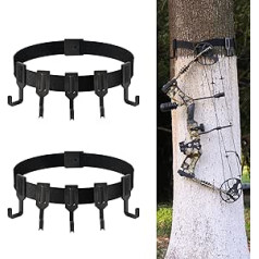 AKCHOER Tree Stand Strap Hanger for Hunting or Camping, Tree Stand Accessories for Arch, Tree Stand Hook Accessories for Outdoor Camping, 6 Hooks Included