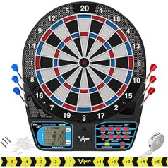 Viper by GLD Products Unisex Adult Electronic Dartboard 787, melns, 15,5