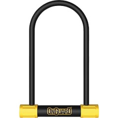 OnGuard U-Lock Bulldog LS DU velosipēds ar atslēgas slēdzeni 115 x 292 mm, melns/dzeltens