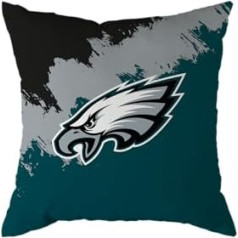 NFL Philadelphia Eagles Futbola spilvens Brush Spilvens Dīvāna Spilvens 50 x 50 cm, daudzkrāsains