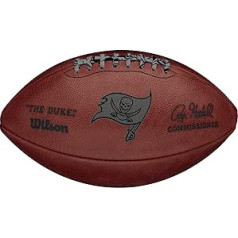 Vilsons The Duke NFL Team Metallic Football — Tampabejas Buccaneers