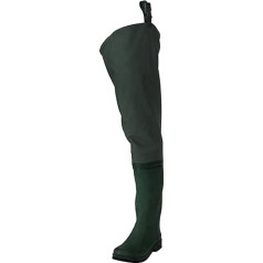 FROGG TOGGS Cascades 2-ply Poly/Rubber Bootfoot Hip Wader, Felt Outsole, Forest Green, Size 8