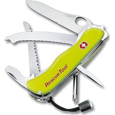 Victorinox kabatas naža glābšanas rīks (15 funkcijas, priekšējais šķēluma zāģis, diska specifikācijas) Yellow Night Luminous