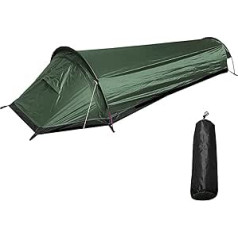 BOCbco 1 Person Hiking Tent, Ultra Light Bivvy Bag Tent, Waterproof Portable Camping Tent, Quick Assembly, Sleeping Bag Cover, Bivvy Bag with Carry Bag for Outdoor Survival