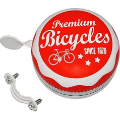 liels XL - metāla velosipēda zvans - vintage/retro izskats - Premium velosipēdi - Ding Dong - velosipēda zvans/zvans velosipēdam - XXL pieaugušajiem - bērniem..