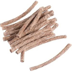 BESPORTBLE Pack of 60 Kindling Wood Fire Rope Rod Camping Fire Starter Camping Tinder Rope Survival Tinder Flint Fire Starter Lighter Hemp Core Earth Colours Travel Hemp Rope Braided Wire