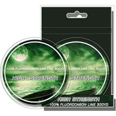 YOTO makšķerēšanas aukla ar fluoroglekļa pārklājumu 0,18–0,48 mm 275 m / 300 yd caurspīdīga monopavedienu 5-30 lB fluoroglekļa aukla