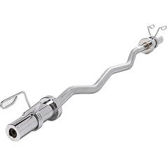 ScSPORTS® Fitness Curl Bar — 50 mm, 120 cm, līdz 110 kg, tērauds, hromēts, ātri atvienojams, St Spring Lock — SZ stienis, hanteles stienis, locīšanas stieņa stienis, stieņa stienis (atsperu aizdare)