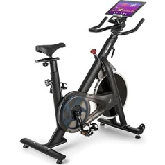 CAPITAL SPORTS Evo Race treniruoklis – ergometras su Bluetooth širdies ritmo diržu, namų treniruoklis su 22 kg smagračio masę, sidabro arba baltos spalvos