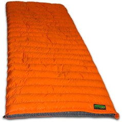 LOWLAND OUTDOOR Unisex Adult Super Compact sega, 590 g - 210 cm +8 °C, oranža, 210 x 80 x 80 cm