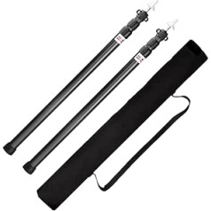 Azarxis Telescopic Pole Tarpaulin Poles Pitching Poles for Camping Tent Hiking