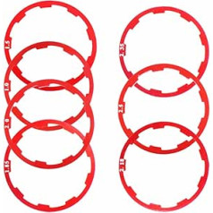 Lotatheta velosipēda spararata paplāksne starplikas kasešu austiņu blīvējuma rumbas apakšējais kronšteins velosipēda riteņbraukšanas spararata ass MTB šosejas velosipēdam 1 mm 1,5 mm 1,85 mm 2 mm 2,18 mm 2,35 mm 2,5 mm